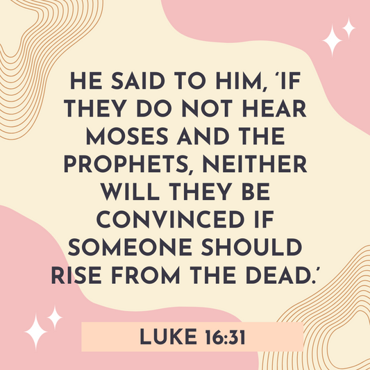 Luke 16:31 Bible Verse Image