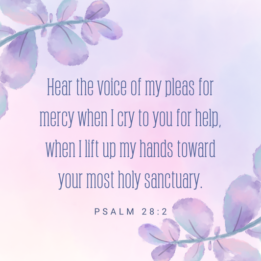 Psalm 28:2 Bible verse image