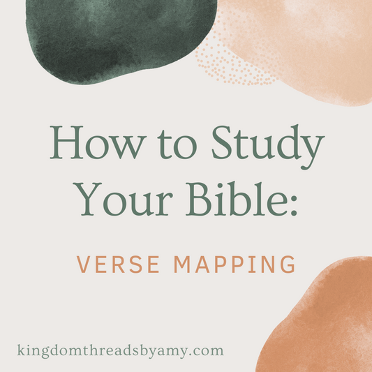 how to study your bible: verse mapping. Tutorial.