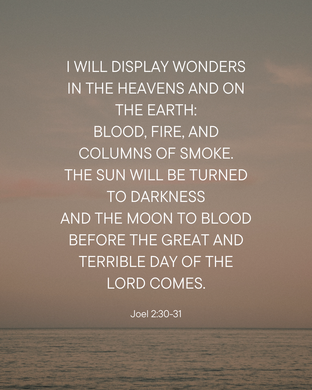 Joel 2:30-31 Bible Verse Image