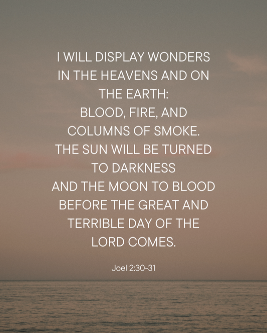 Joel 2:30-31 Bible Verse Image