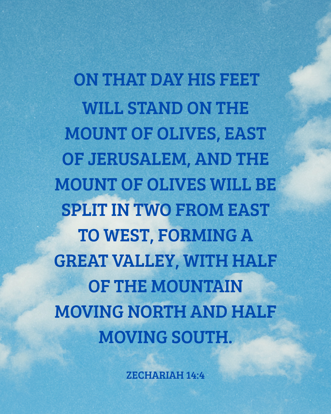 Zechariah 14:4 bible verse image