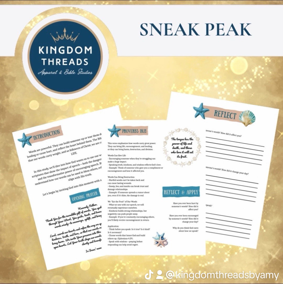 The Power of Words Printable Bible Study for Teen Girls
