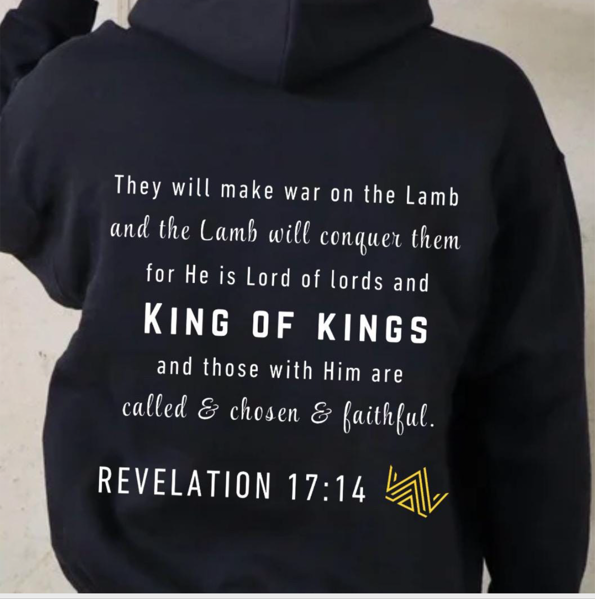 Jesus is King Sweatshirt for Men & Women - Christian Hoodie from Revelation 17 - Faith-Based Religious Apparel - Cozy and Stylish