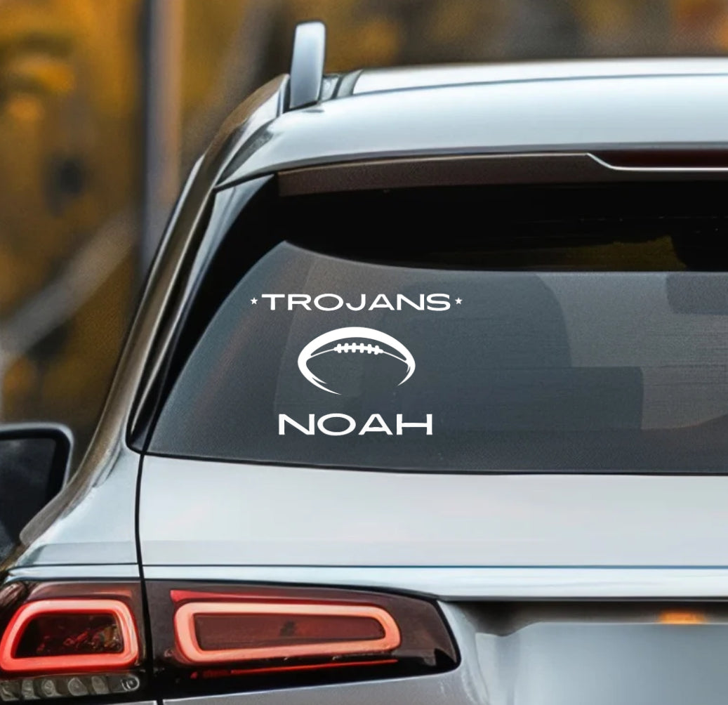 Custom Trojans Sports Decals | Personalized Stickers for Teams & Fans - Kingdom Threads by Amy