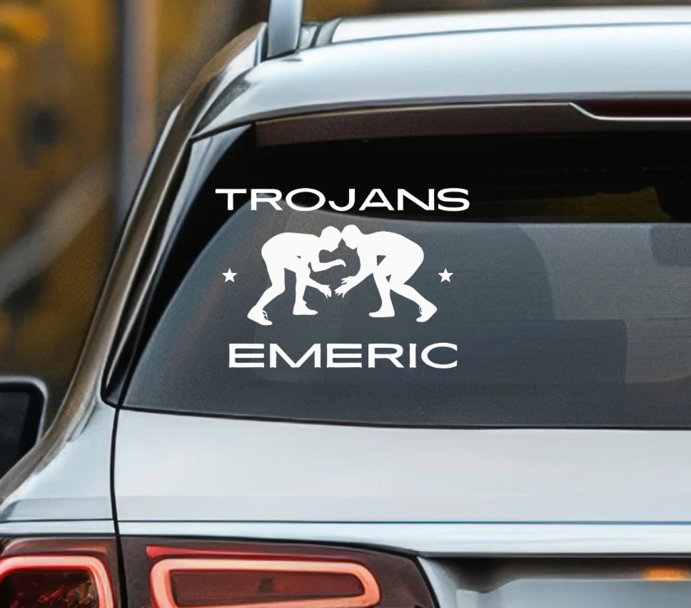Custom Trojans Sports Decals | Personalized Stickers for Teams & Fans - Kingdom Threads by Amy