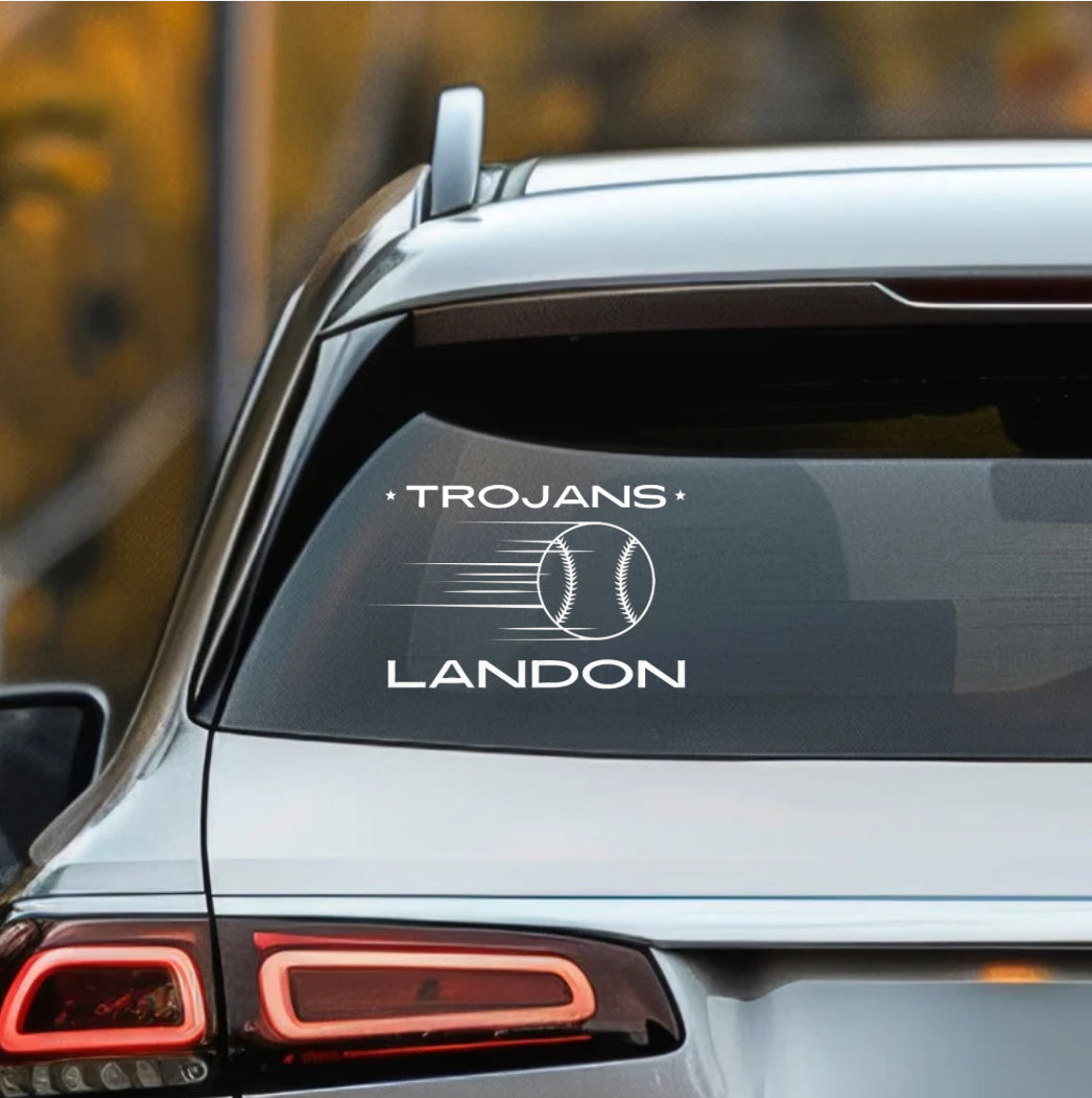 Custom Trojans Sports Decals | Personalized Stickers for Teams & Fans - Kingdom Threads by Amy