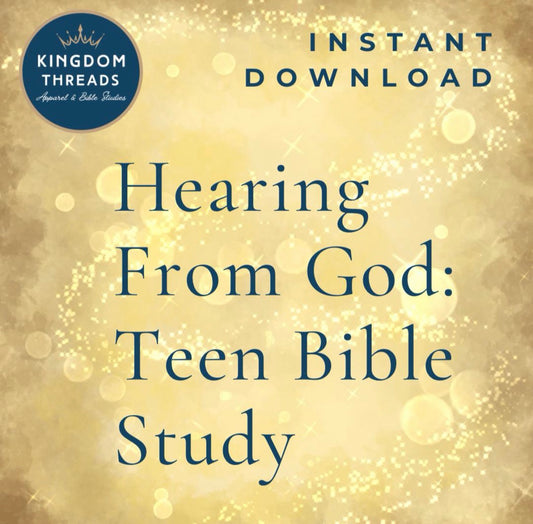 Printable ‘Hearing From God’ Bible Study for Teens - Teen Personal Devotions - Group Study Guide Digital Files