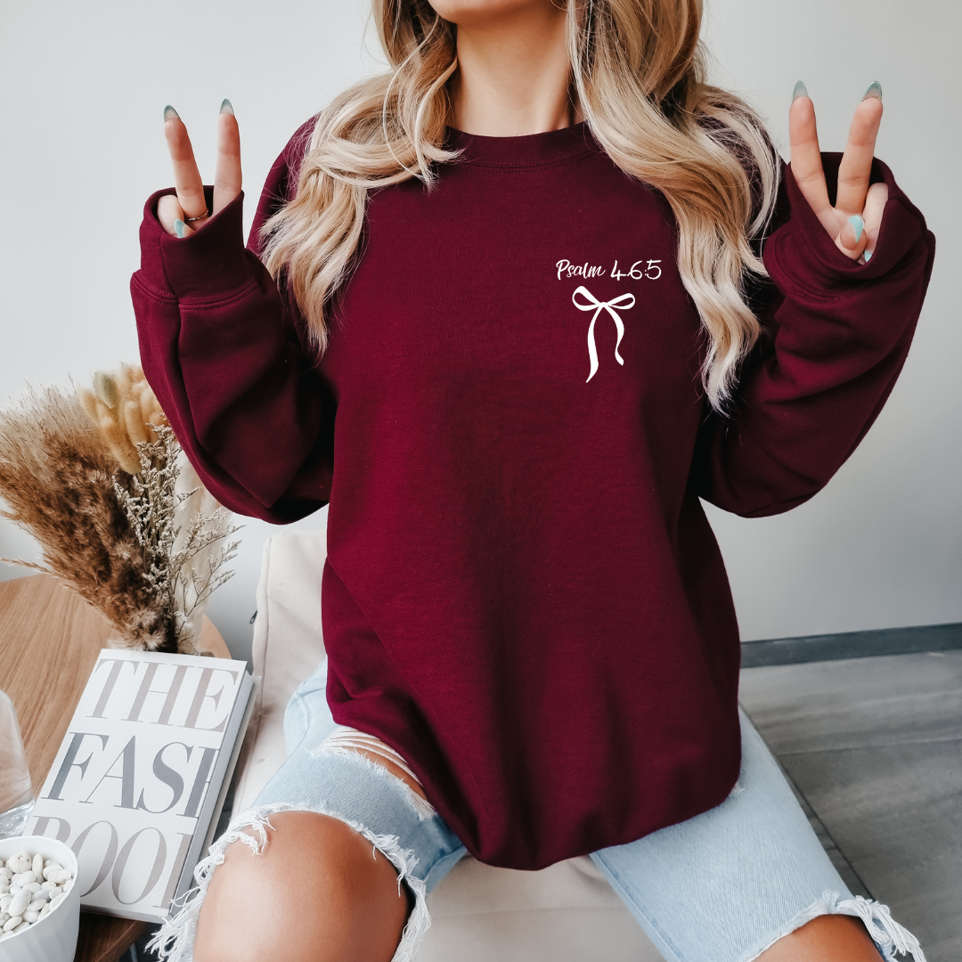 Psalm 46 5 Hoodie - God is Within Her She Will Not Fall Crewneck - Inspirational Christian Hoodie
