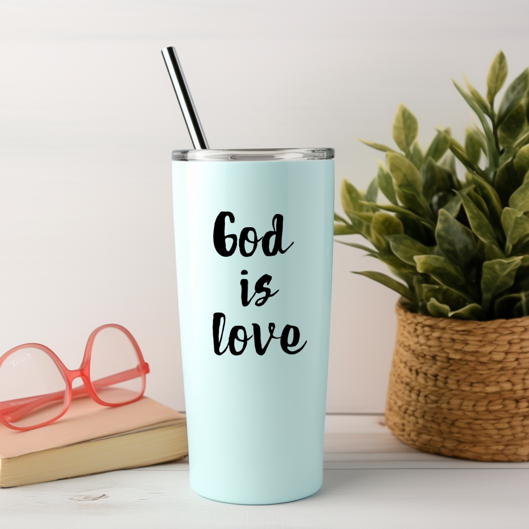 God is love Christian Tumbler sticker