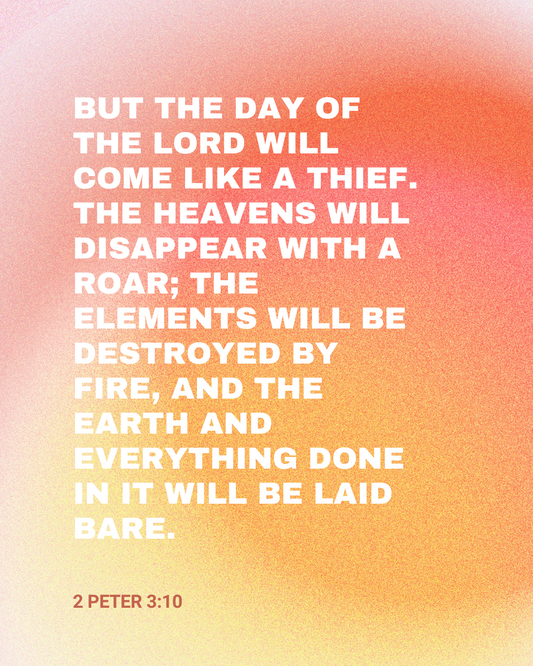 2 Peter 3:10 Bible Verse Image