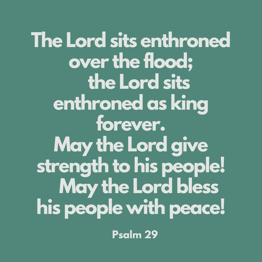 Psalm 29:10-11 Bible Verse Image