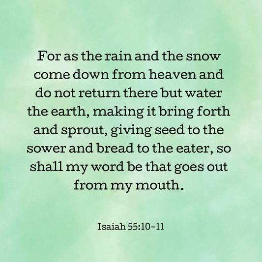 Isaiah 55:10-11 Bible Verse Image