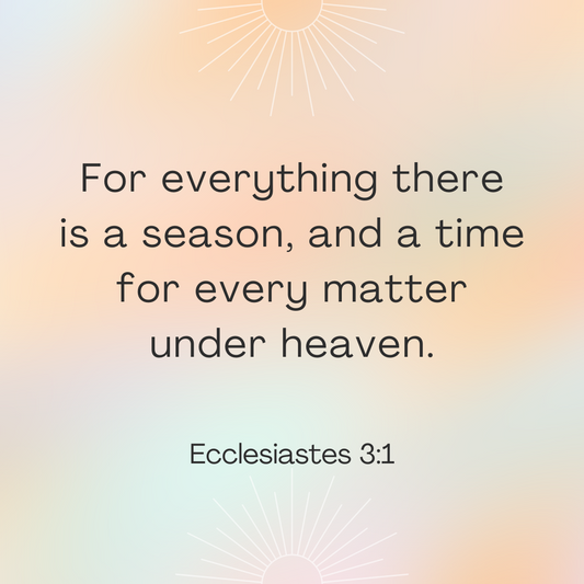 Ecclesiastes 3:1 Bible verse image. For everything there is a season, and a time for every matter under heaven: