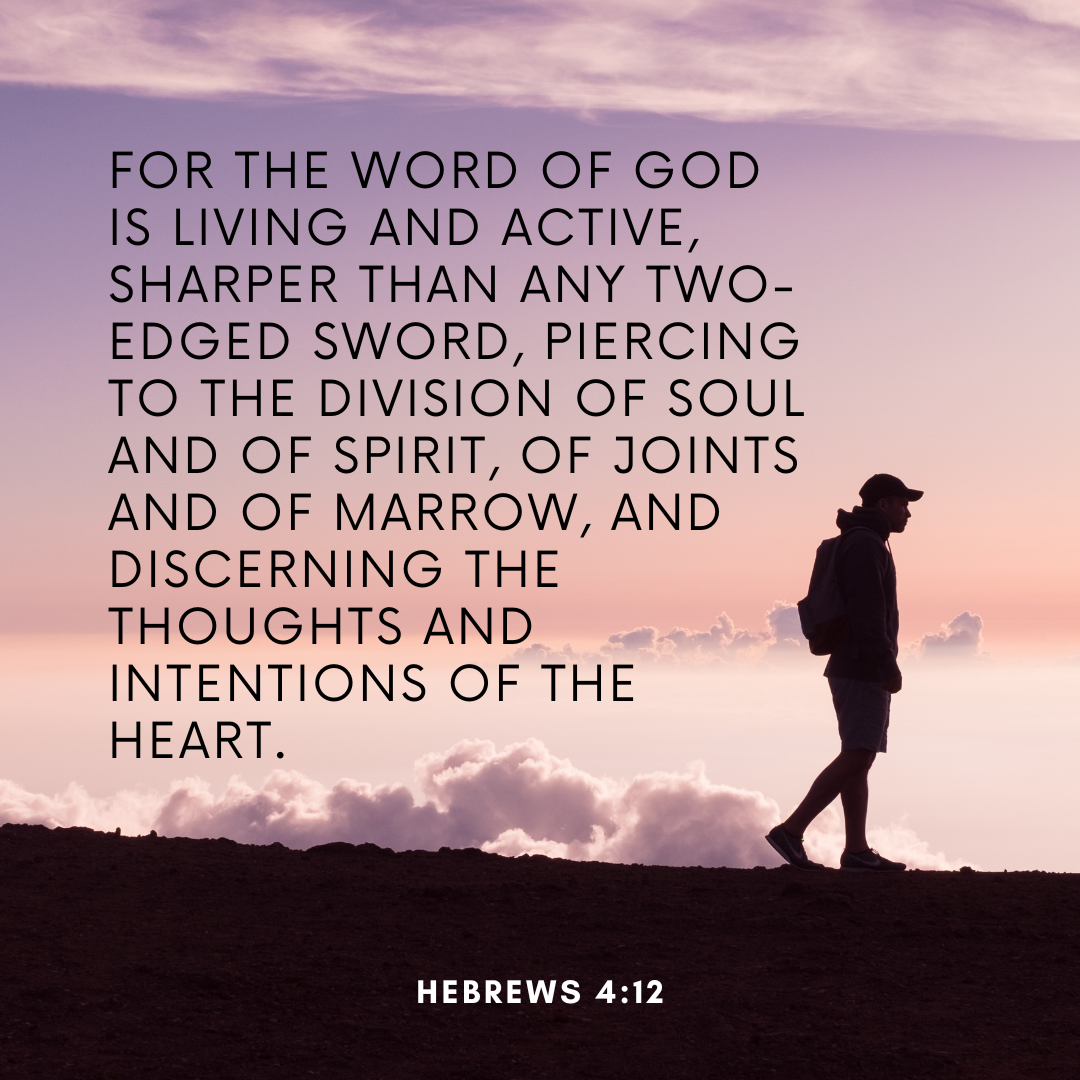 Hebews 4:12 Bible Verse Image