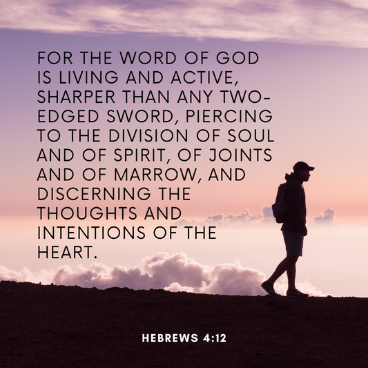 Hebews 4:12 Bible Verse Image