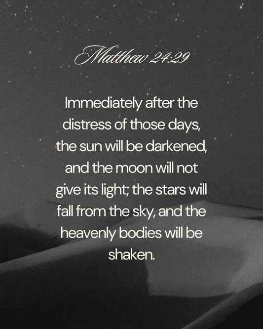 Matthew 24:29 Bible Verse Image