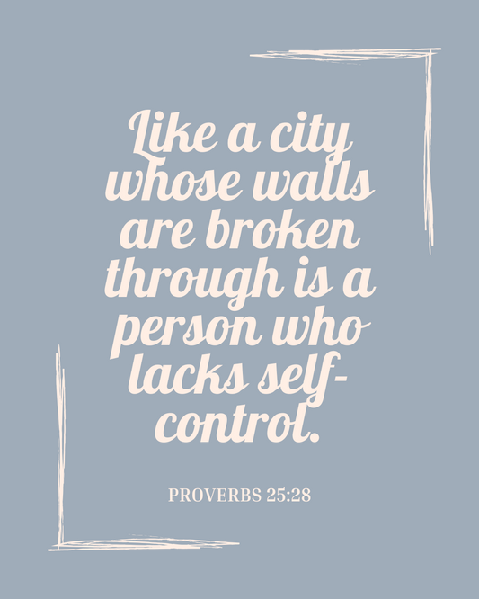 Proverbs 25:28