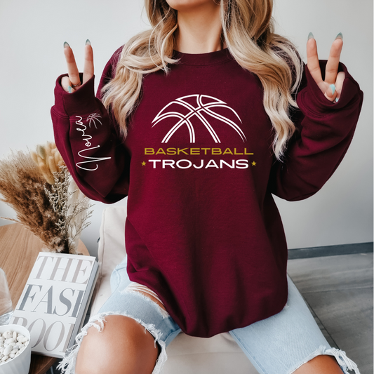 Trojan's Basketball Hoodie - Kingdom Threads by Amy