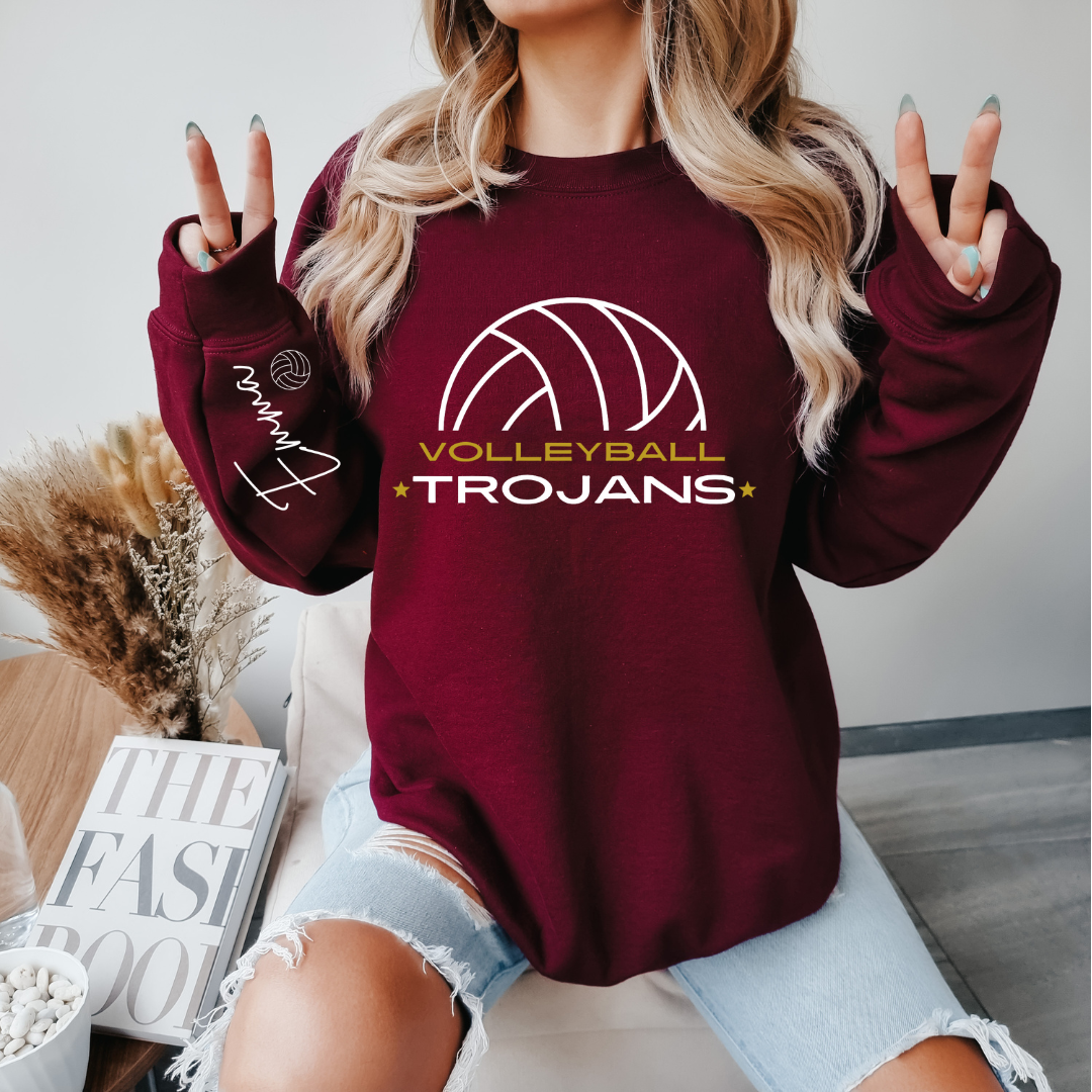 Trojan's Volleyball Hoodie - Kingdom Threads by Amy