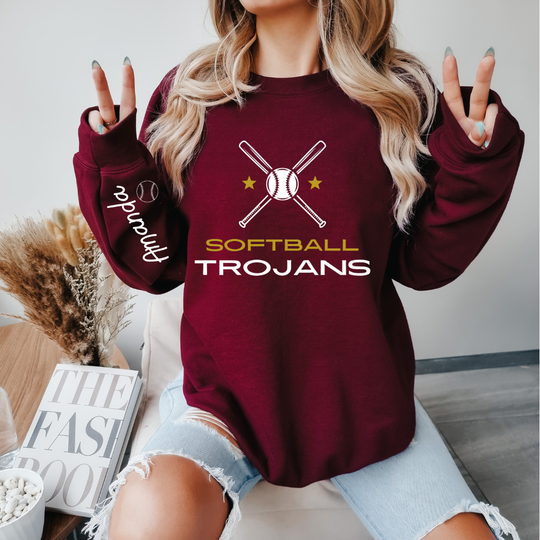 Trojan's Softball Hoodie - Kingdom Threads by Amy