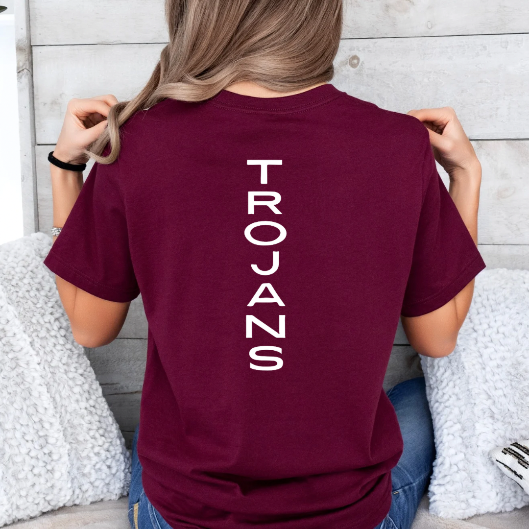 Trojan's "C" T-Shirt, Team Shirt for Students & Parents, Perfect Sports Gift for Fans - Kingdom Threads by Amy