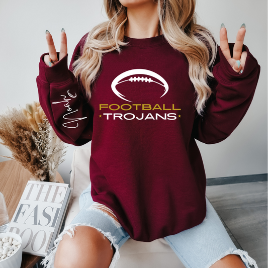 Trojan's Football Hoodie - Kingdom Threads by Amy