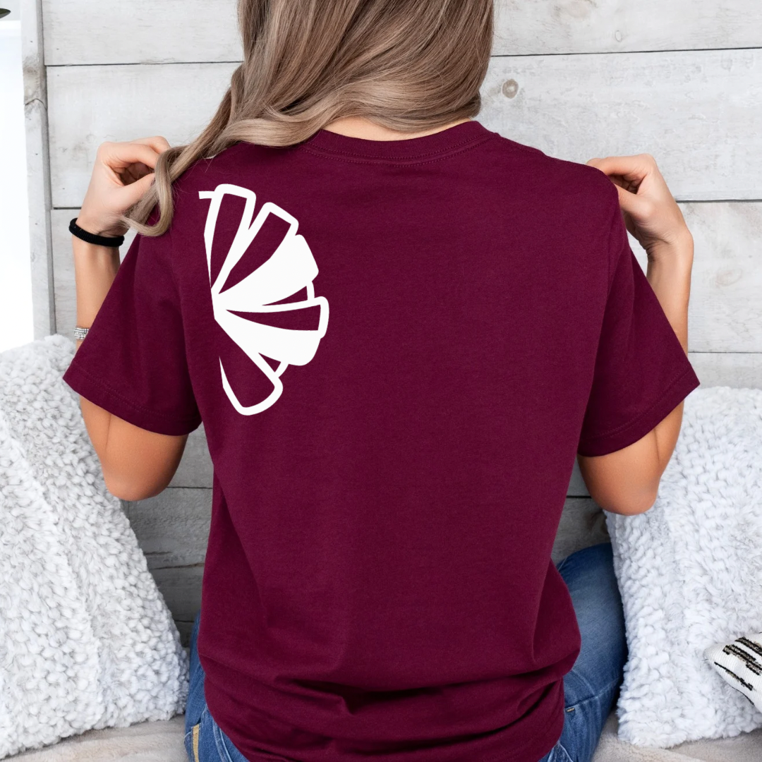 Trojans Cheer T-Shirt, Customizable Team Shirt for Students & Parents, Perfect Sports Gift for Fans - Kingdom Threads by Amy