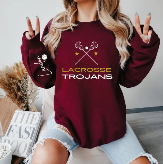 Trojan's Lacrosse Hoodie - Kingdom Threads by Amy