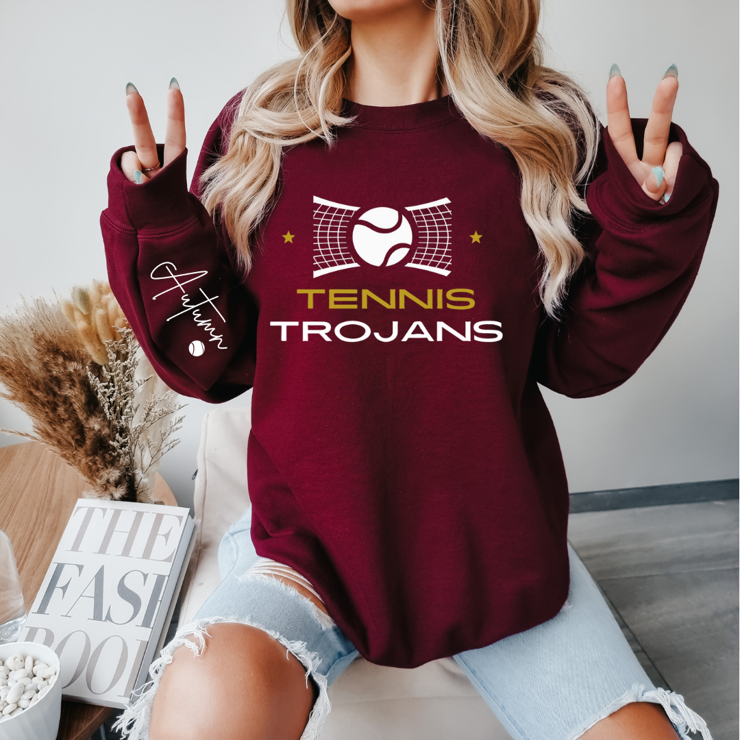 Trojan's Tennis Hoodie - Kingdom Threads by Amy