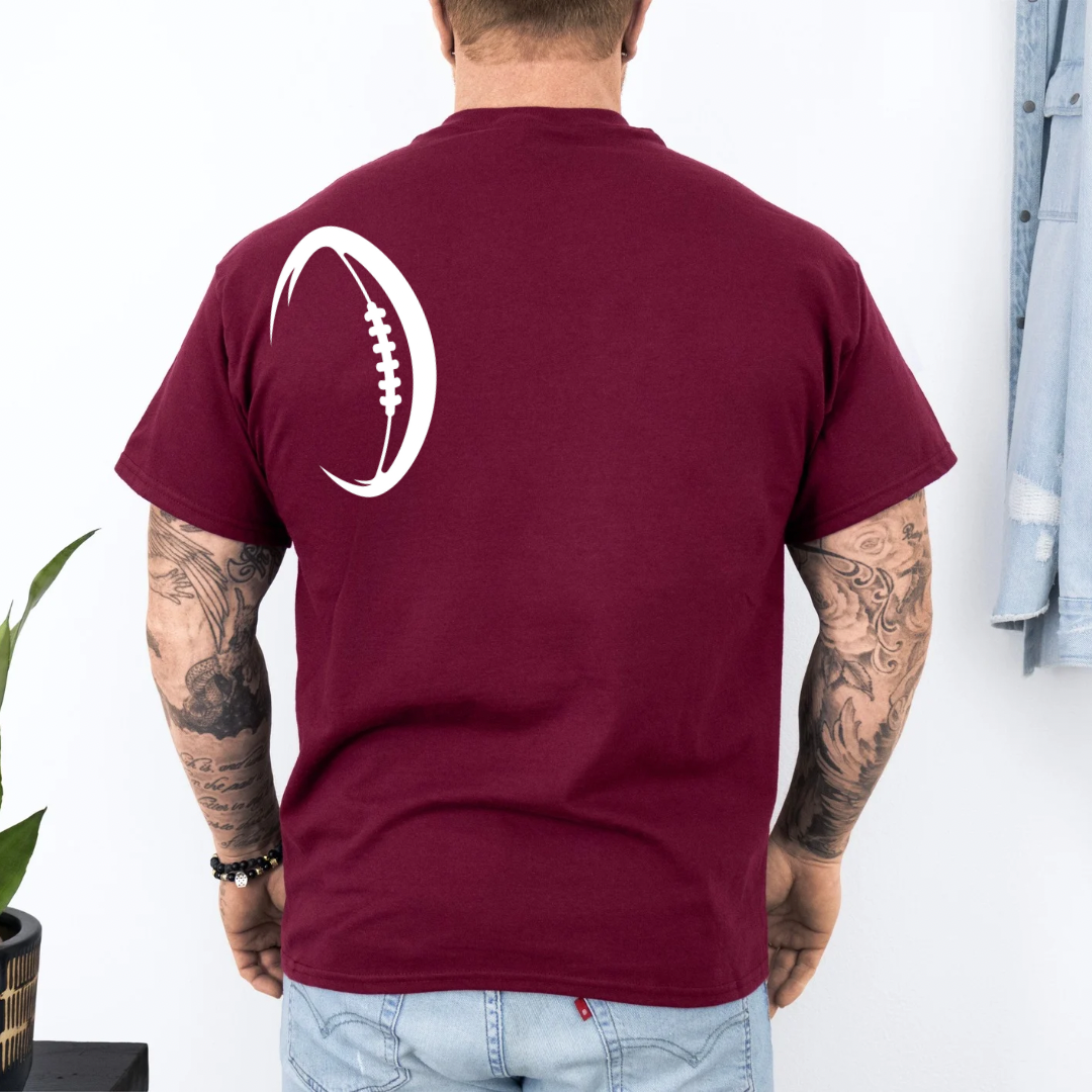 Trojans Football T-Shirt, Customizable Team Shirt for Students & Parents, Perfect Sports Gift for Fans - Kingdom Threads by Amy