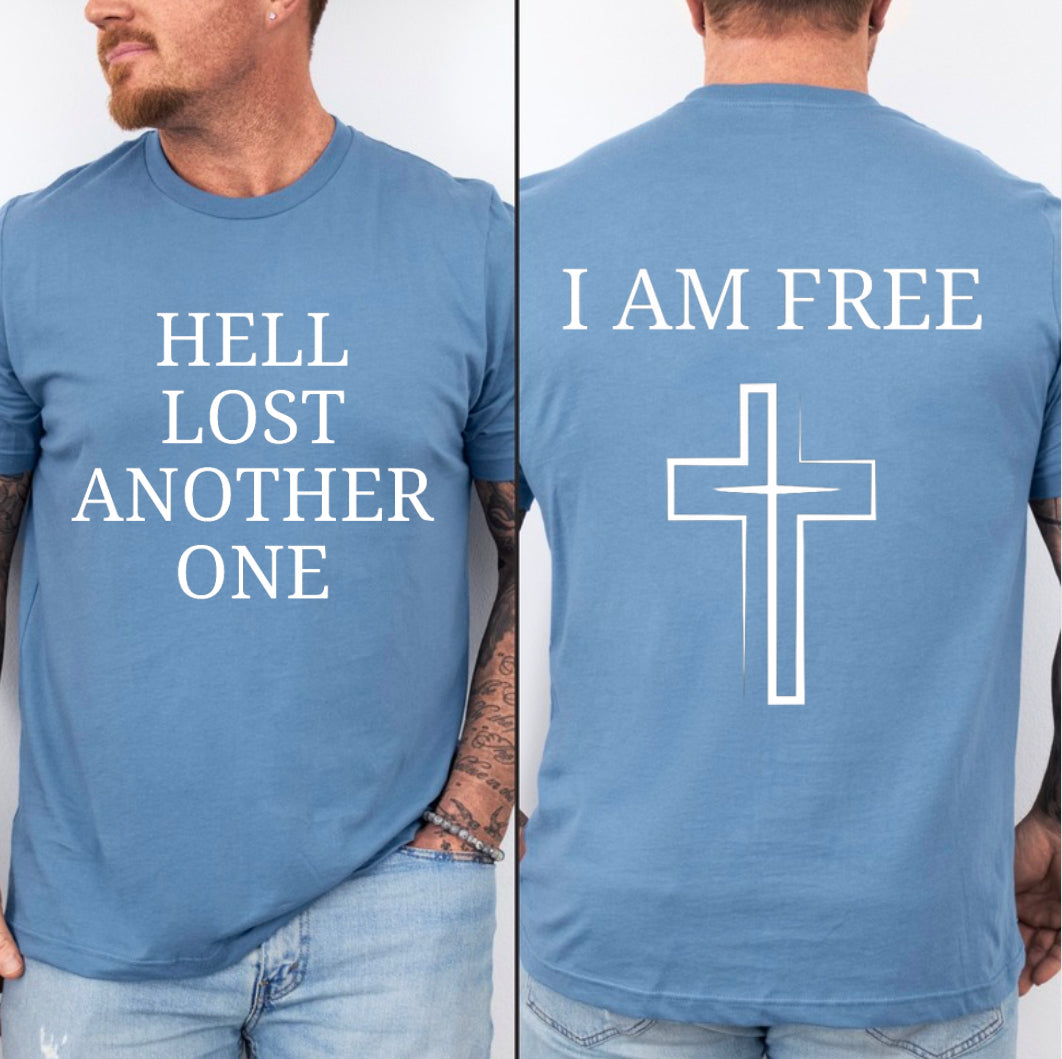 Hell Lost Another One - Baptism Shirt for Christian Men, Women and Teens - Worship Song Inspired