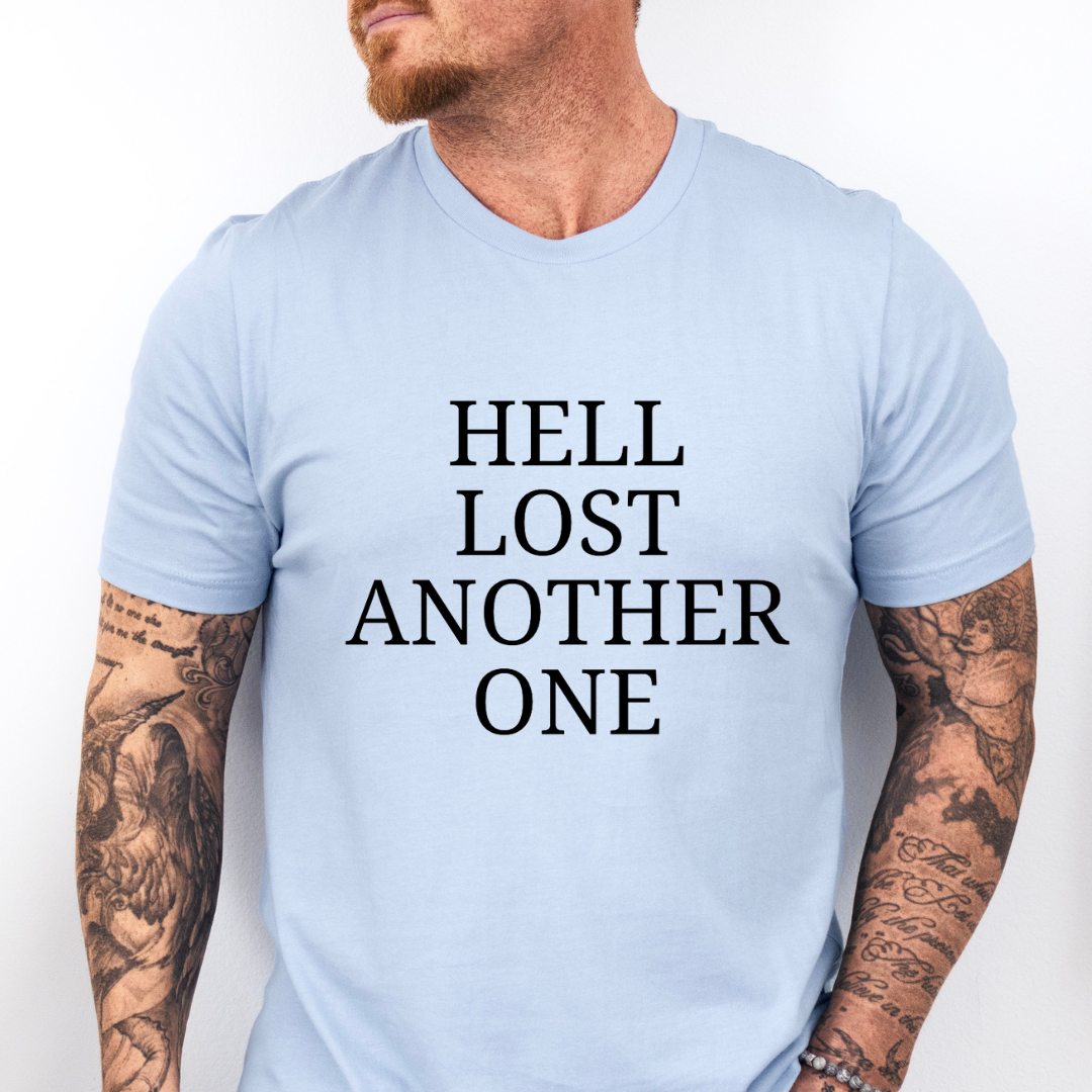 Hell Lost Another One - Baptism Shirt for Christian Men, Women and Teens - Worship Song Inspired