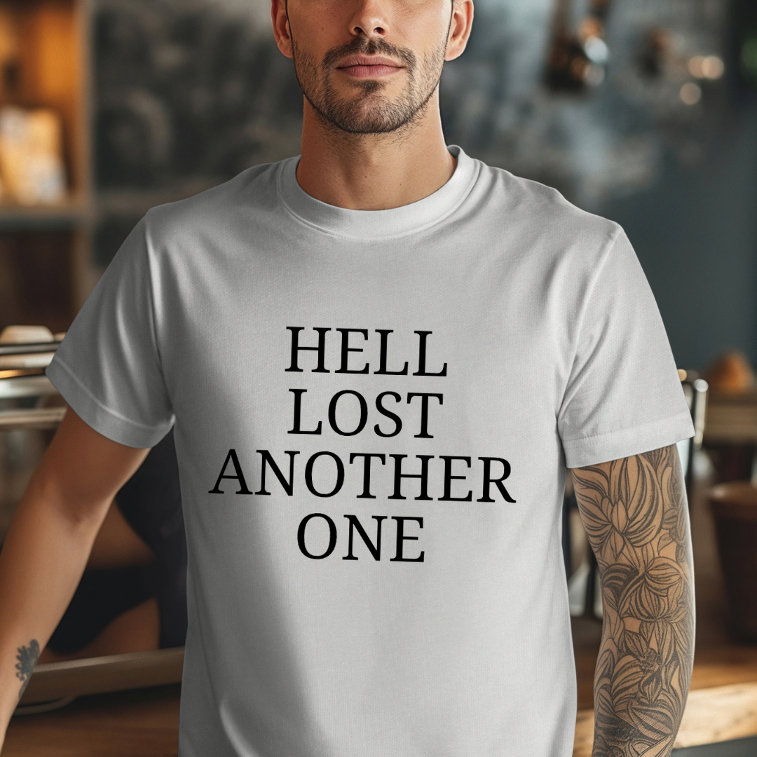 Hell Lost Another One - Baptism Shirt for Christian Men, Women and Teens - Worship Song Inspired