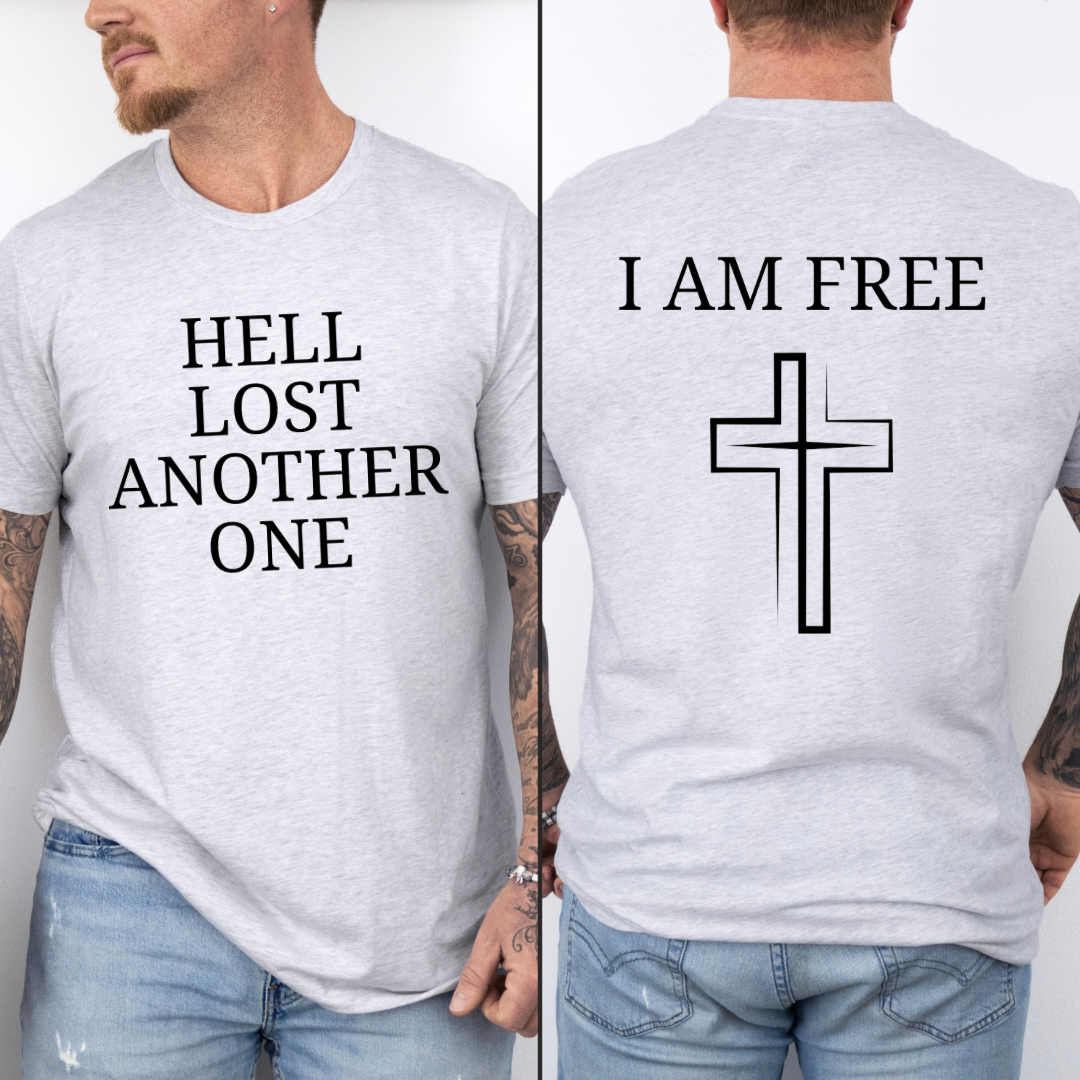 Hell Lost Another One - Baptism Shirt for Christian Men, Women and Teens - Worship Song Inspired