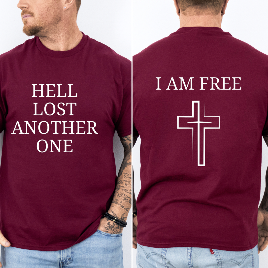 Hell Lost Another One - Baptism Shirt for Christian Men, Women and Teens - Worship Song Inspired