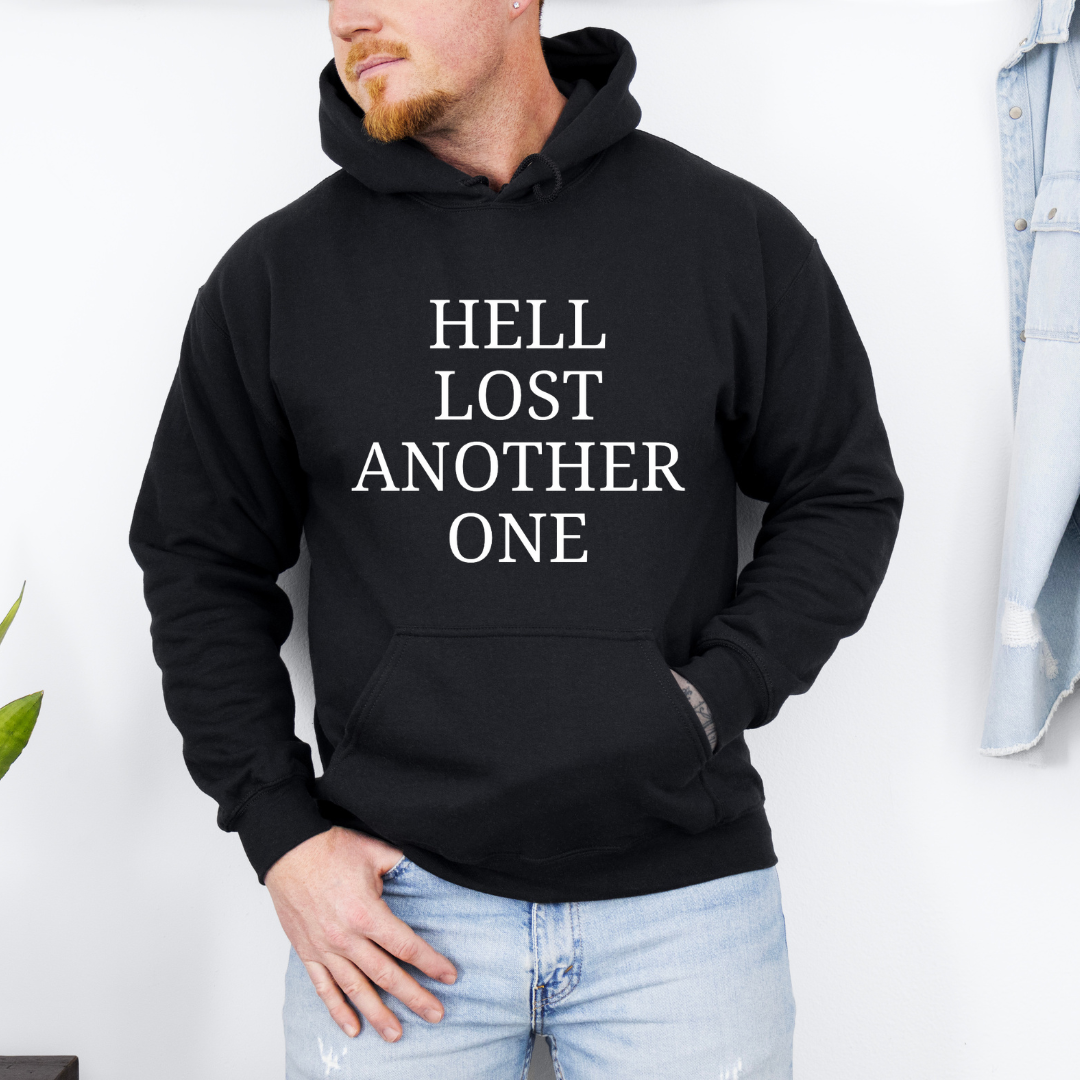 Christian Hoodie: Hell Lost Another One - I am Free Sweatshirt - Worship Song Inspired - Cozy Faithful Apparel for Inspiration and Comfort