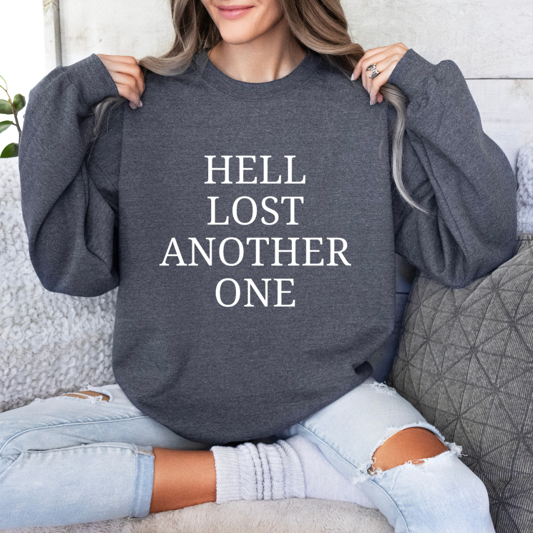 Christian Hoodie: Hell Lost Another One - I am Free Sweatshirt - Worship Song Inspired - Cozy Faithful Apparel for Inspiration and Comfort