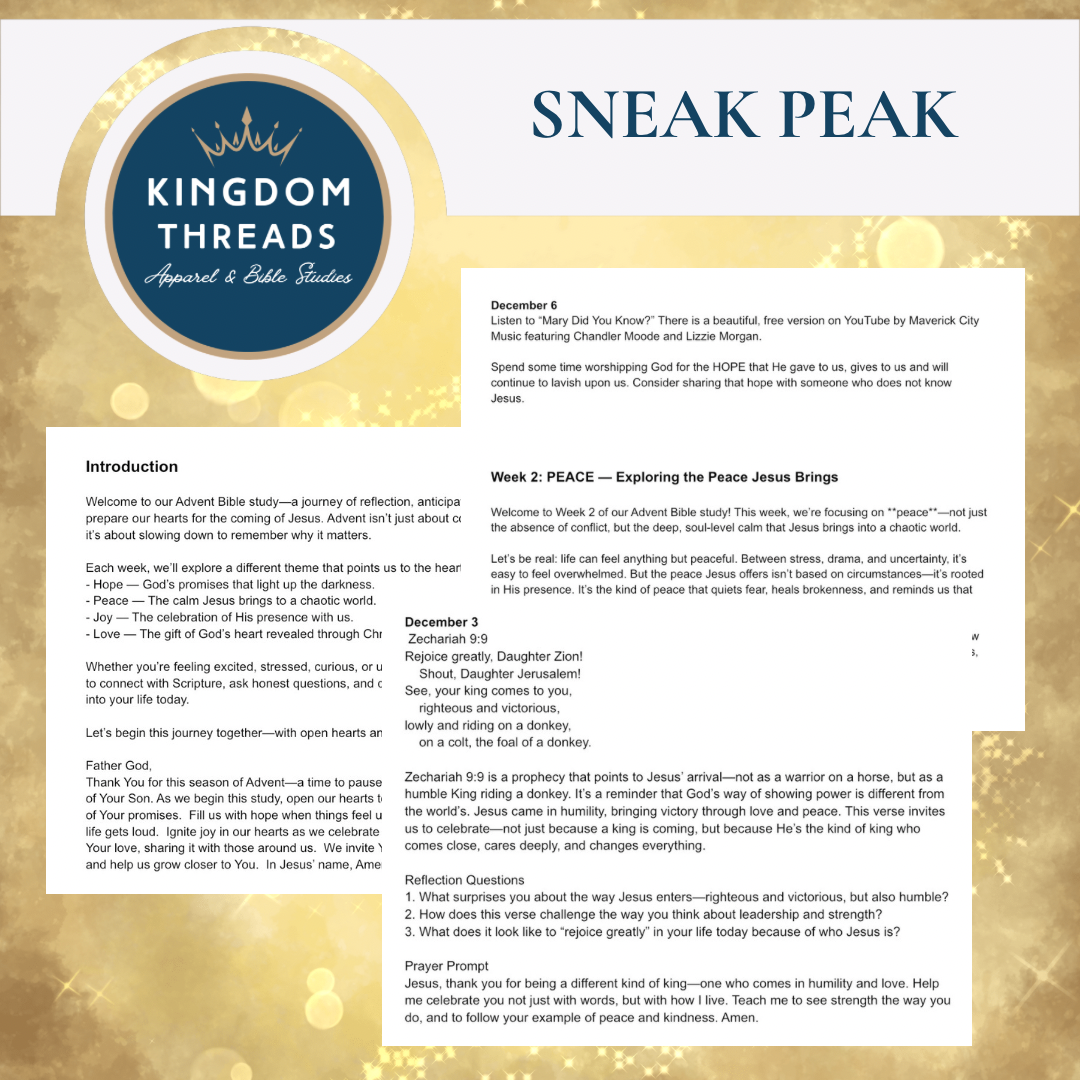 The Gift of Advent - 24 Day Bible Study for Teens: Printable Devotional (Digital Files)