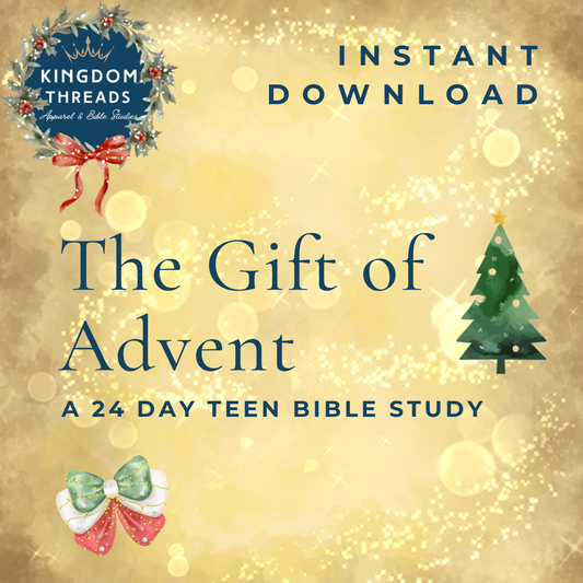 The Gift of Advent - 24 Day Bible Study for Teens: Printable Devotional (Digital Files)