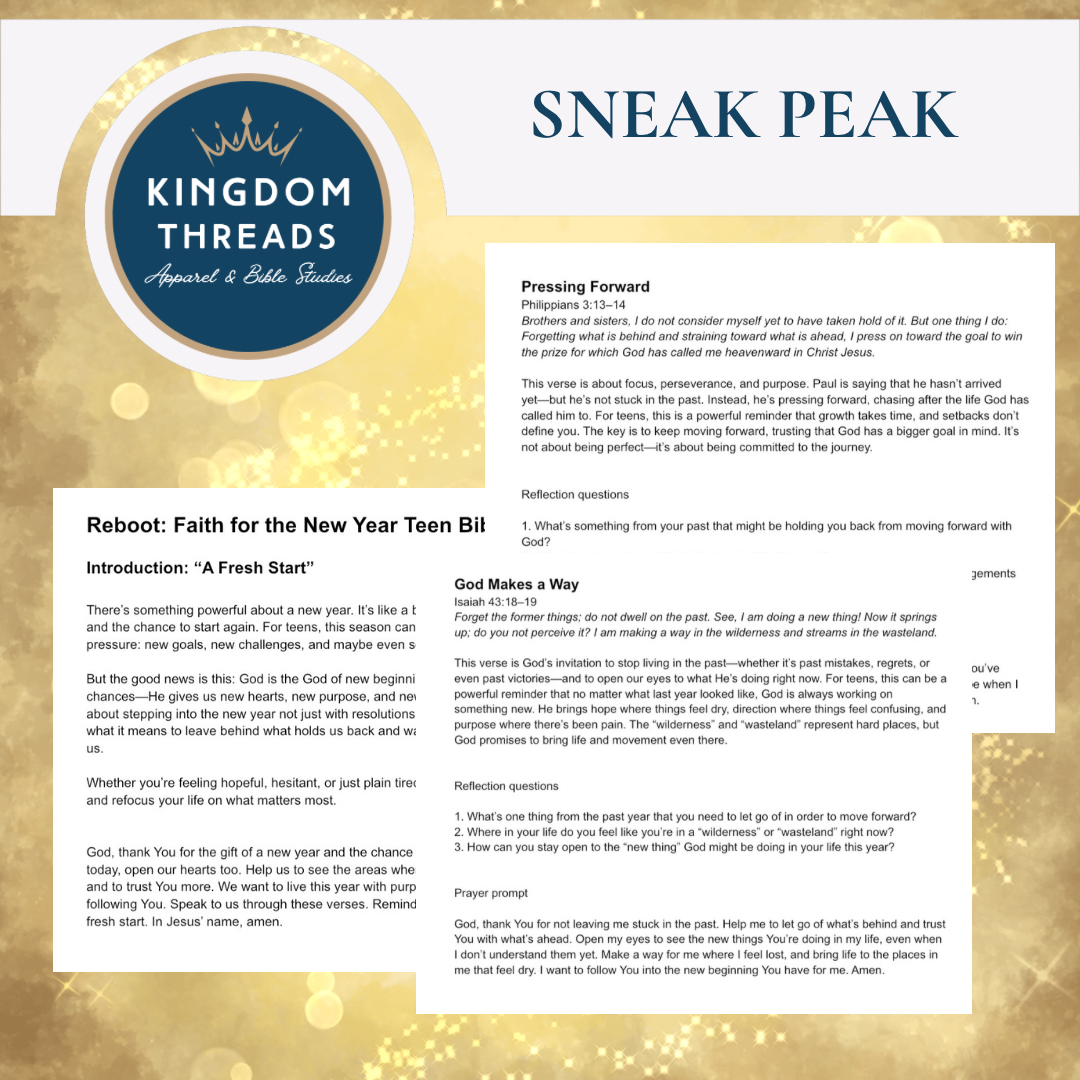 Reboot: Faith for the New Year Teen Bible Study