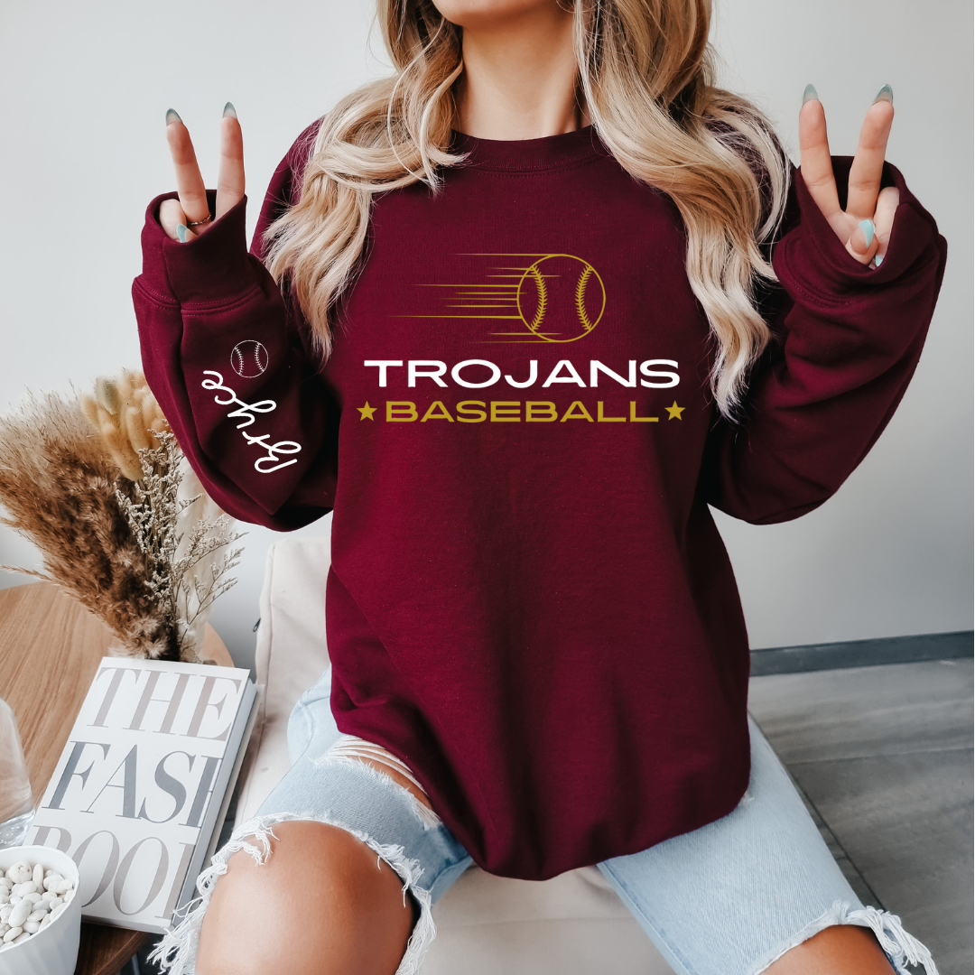 Trojan's Baseball Hoodie - Kingdom Threads by Amy