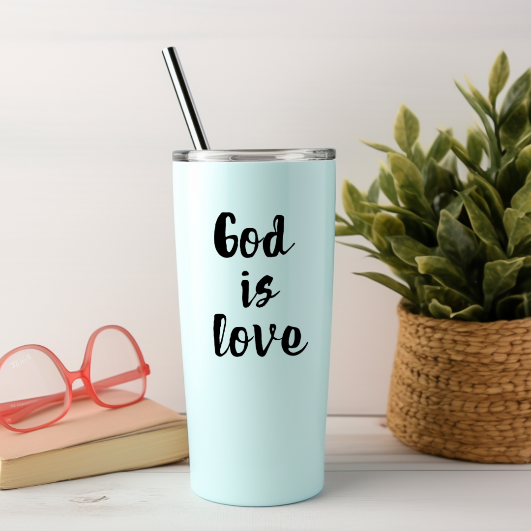 God is love Christian Tumbler sticker 