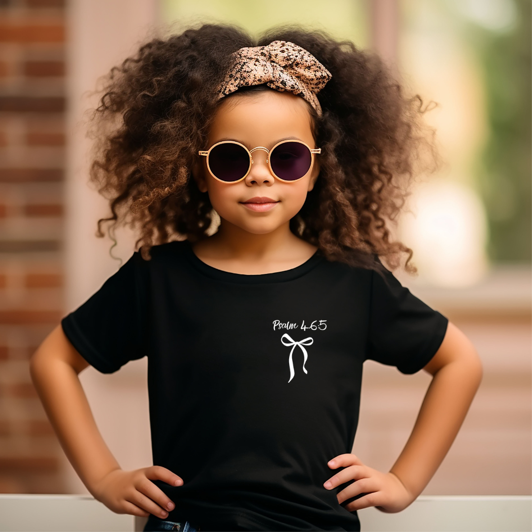 Psalm 46 5 Tee - God is Within Her She Will Not Fall T Shirt for Kids - Inspirational Christian Apparel